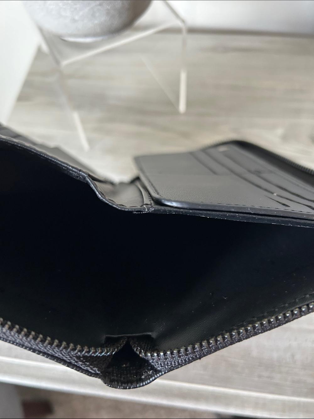 Badgley Mischka black Textured Wallet with Metallic BM Logo - Picture 12 of 13